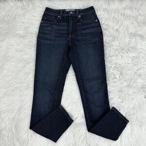 Everlane Womens Curvy High-Rise Skinny Jeans Dark Indigo Blue Size 25 Regular‎